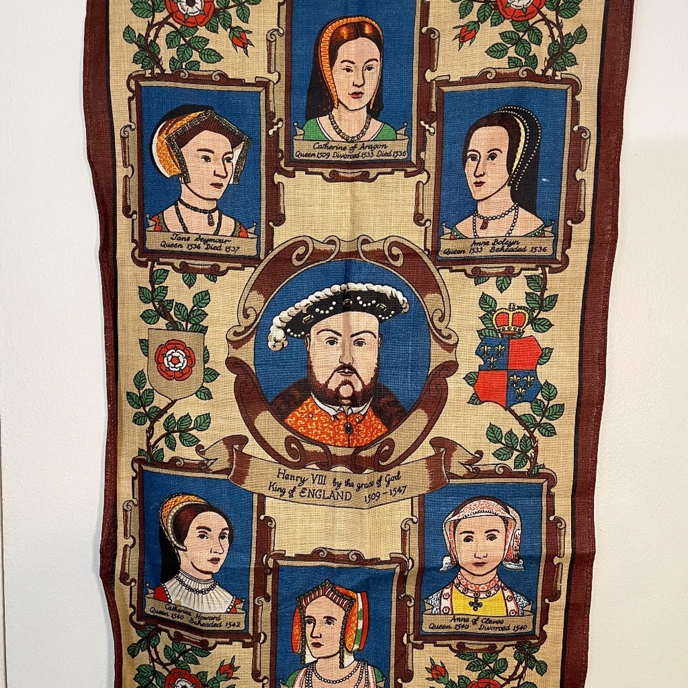 SIX --- The Wives of Henry Vlll Dish Towel